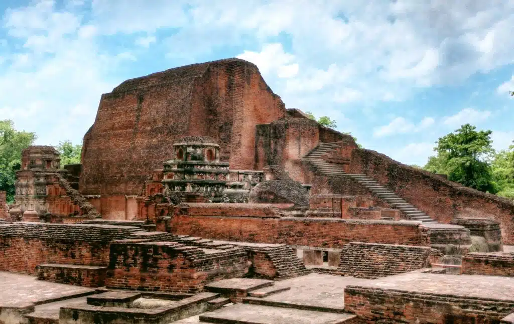 The ruins of Nalanda. (Source: Wikimedia Commons, Odantapuribs)