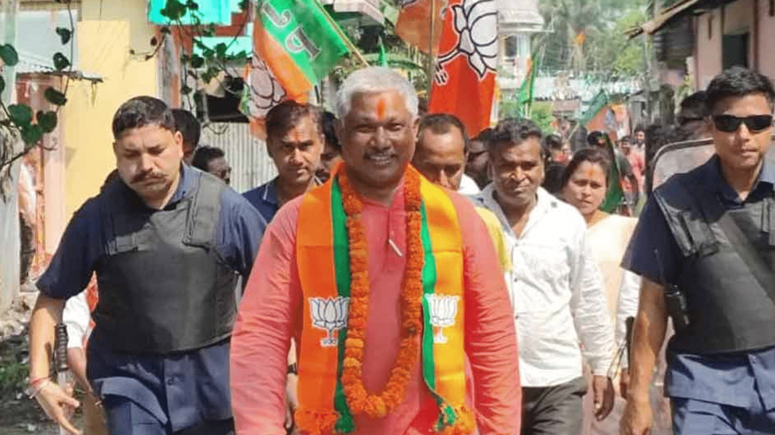 TMC workers assault BJP MLA Deepak Barman during campaign - On Record India
