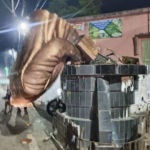 Lenin statue toppled by locals in Murshidabad