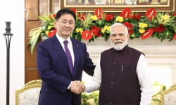 Narendra Modi and Khurelsukh Ukhnaa