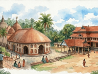 Assam's Kamakhya Temple (left) and Kerala's Chengannur Mahadeva Temple (right).